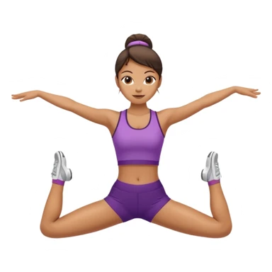 Woman doing the splits sticker