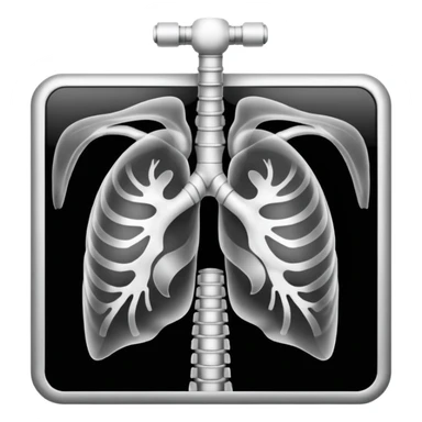 Human Chest X-ray film sticker