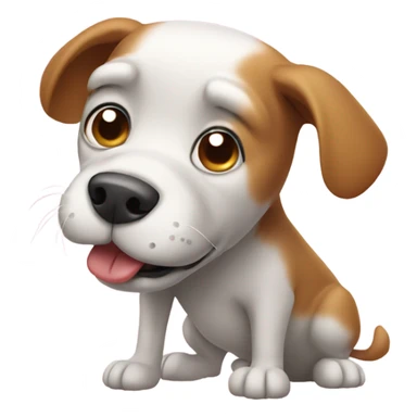 Dog farting  sticker