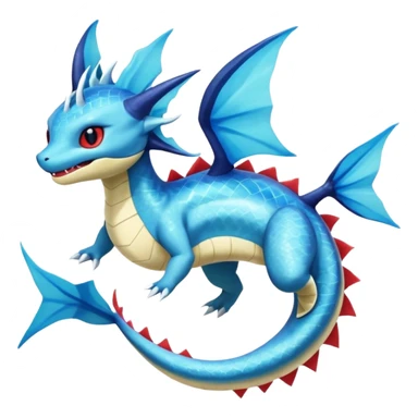 Salandit-Vaporeon-Salamence-hybrid-fusion (full body) sticker