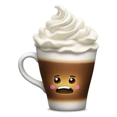 Coffee with whipped cream  sticker