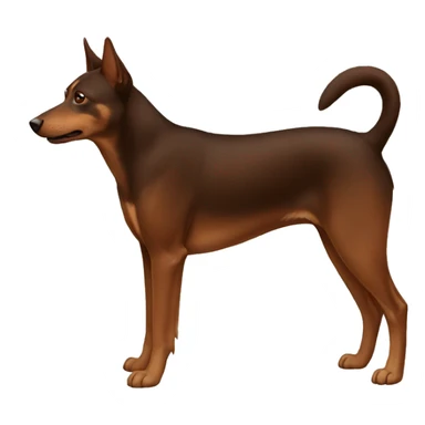 Brown Australian kelpie sticker