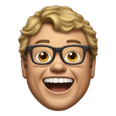 Allan Carr with giant bucked front teeth sticker