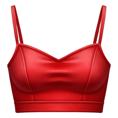 super realistic isolated red velvet crop top sticker