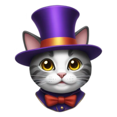 Magician cat sticker