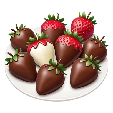Chocolate strawberries  sticker