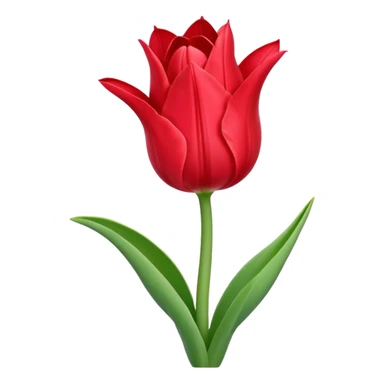 tulip flower entwined with an amaryllis flower sticker