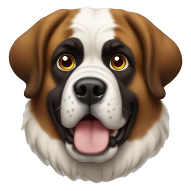 St. Bernard rolling eyes  sticker