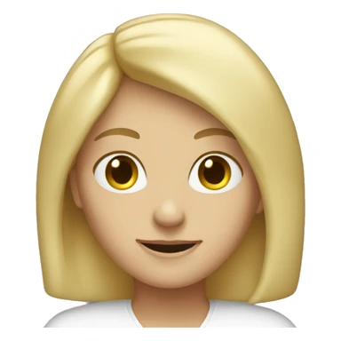 blonde woman greetin sticker