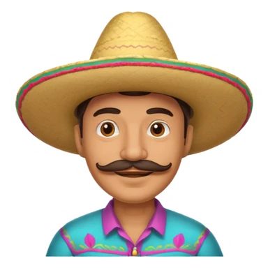 man wearing sombrero emoji sticker