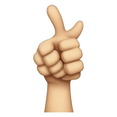 thumbs up emoji where the thumb has been lost and the hand is wounded sticker