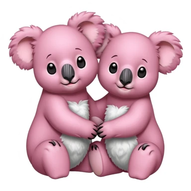 Two pink 🐨 sticker