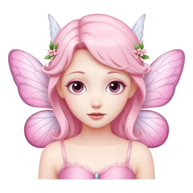 Pink fairy sticker