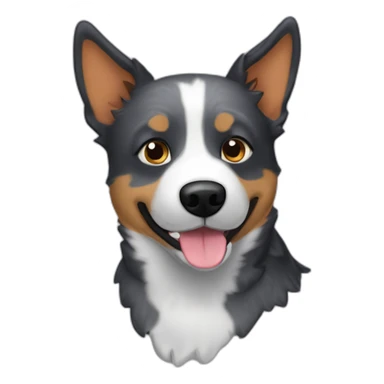 Blue heeler catle dog sticker