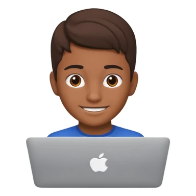 Mexican teen behind macbook sticker