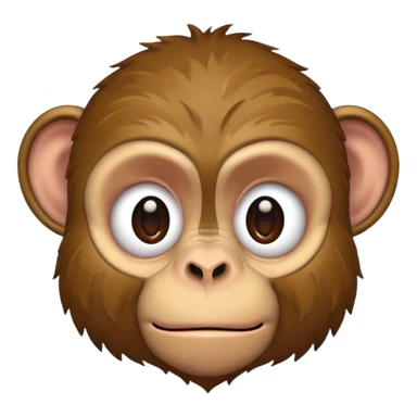 monkey beaten down sticker