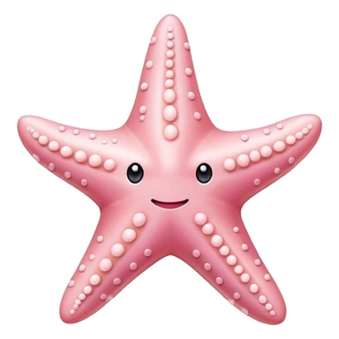 pastel pink starfish sticker