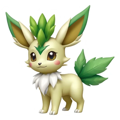 Shiny Leafeon-Shaymin-hybrid, full body sticker