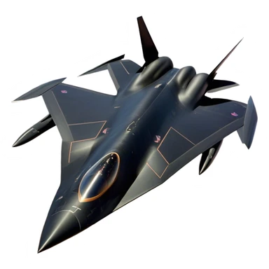 SR-71 Blackbird - Lockheed Martin (Stealth Grey) A sleek, high-speed reconnaissance aircraft with an elongated, needle-like fuselage and a smooth, aerodynamic design. The body is finished in a deep, matte jet-black with subtle panel lines and heat-resistant detailing. Its twin engines are seamlessly integrated into the structure, with sharp, swept-back wings that emphasize speed and stealth. The cockpit canopy is tinted, adding to its mysterious, high-tech aesthetic, while the overall silhouette exudes an aura of unmatched velocity and secrecy. sticker