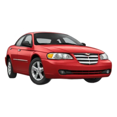 Chrysler stratus red cab sticker