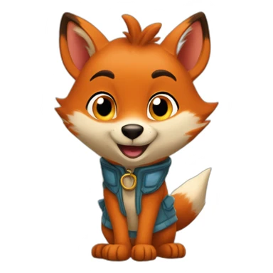 chipeur le renard de dora lexploratrice sticker