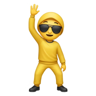 Dabbing emoji sticker