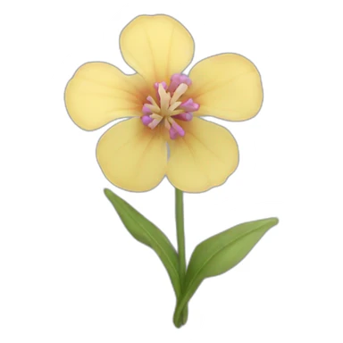 pion flower sticker