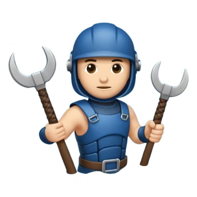 Mini versión de mark siniestro flotando con los brazos abiertos sticker