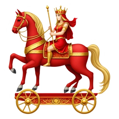 The chariot on a Tarot Card sticker