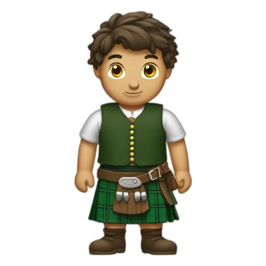 kilt écossais sticker