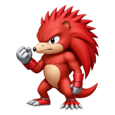 Sonic the hedgehogs friend knuckles sticker
