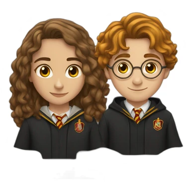 Hermione et et harry Potter sticker