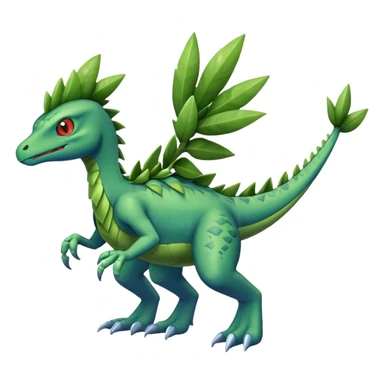 Sceptile-Inteleon-Pokémon-Fakémon-creature sticker