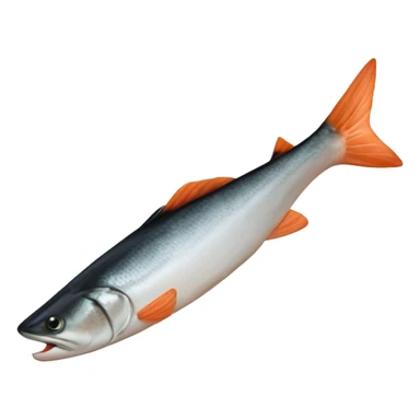 Une tranche de saumon qui sourit  sticker