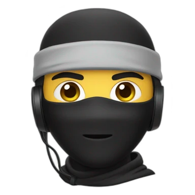 Ninja wearing quest 2 headset sticker