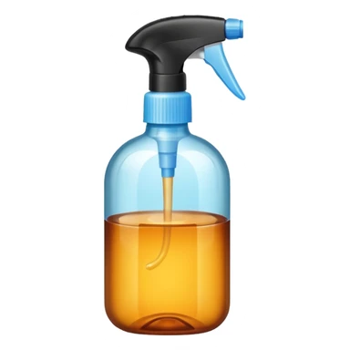 Sanitizer amber spray bottle sticker
