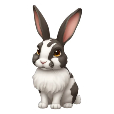 Harlequin rabbit breed sticker