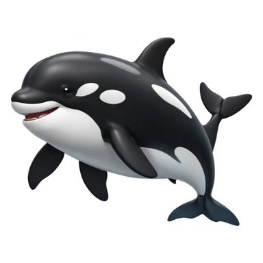 happy orca sticker