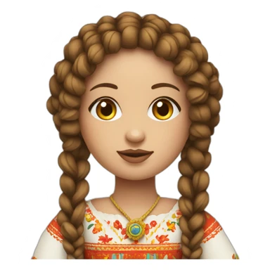 motanka doll ukraine sticker