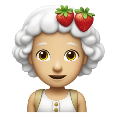 white skinned strawberry shortcake  sticker