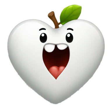 Corazón blanco roto sticker