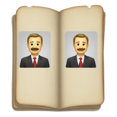 Two red Russian passports sticker