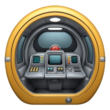 Escape pod in a space ship  sticker