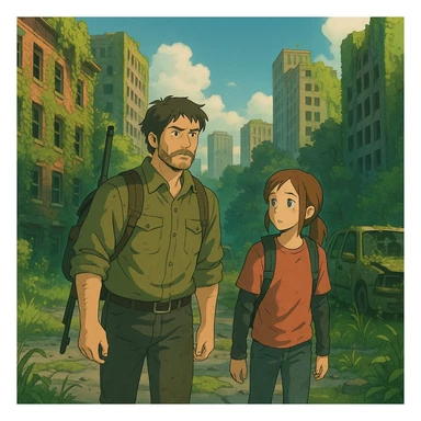 The Last of Us inspired scene sticker