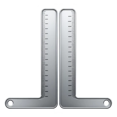 growing ruler with extended marks sticker