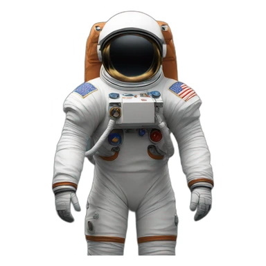 redheaded male astronaut sticker