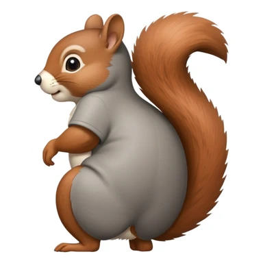 squirrel twerking with a big butt sticker