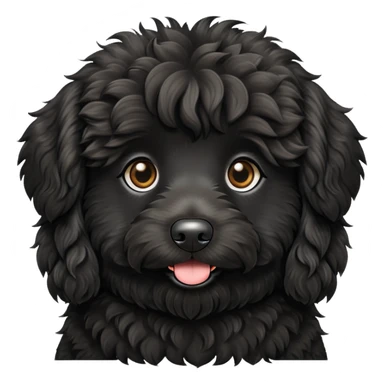 black aussiedoodle  sticker