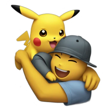 Pikachu HUG évolue cote sticker