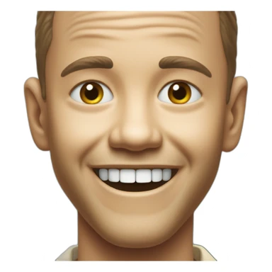 forrest gump smile face sticker